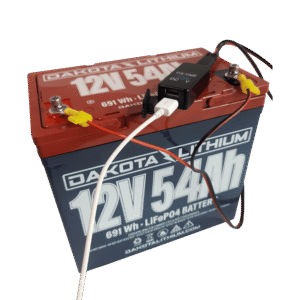 12V 54Ah Deep Cycle LiFePO4 Electronics Battery