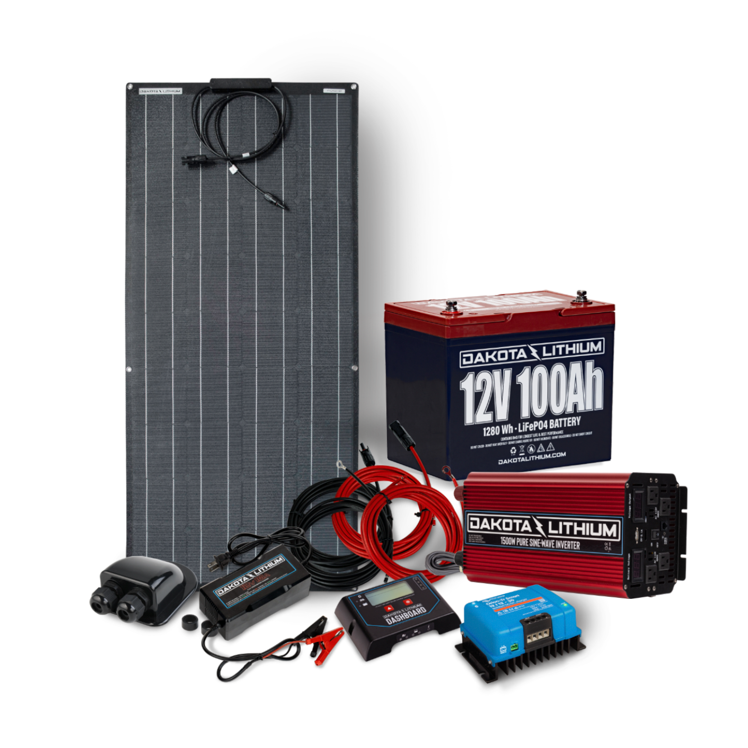 Dakota Lithium 12v 100Ah Off-Grid Solar Power System