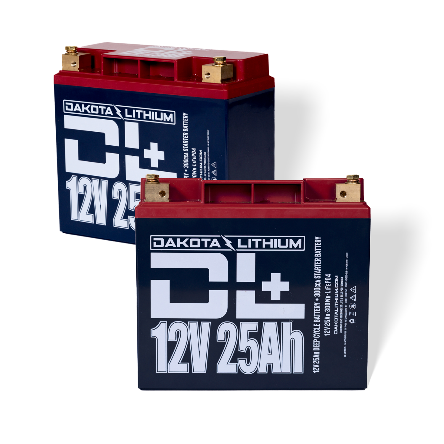 DL+ 12V 25Ah LiFePO4 Battery Twin Pack